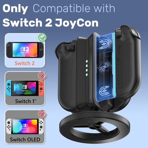 RUNTOGOL Charging Dock for Switch 2 Joy-Con Controllers