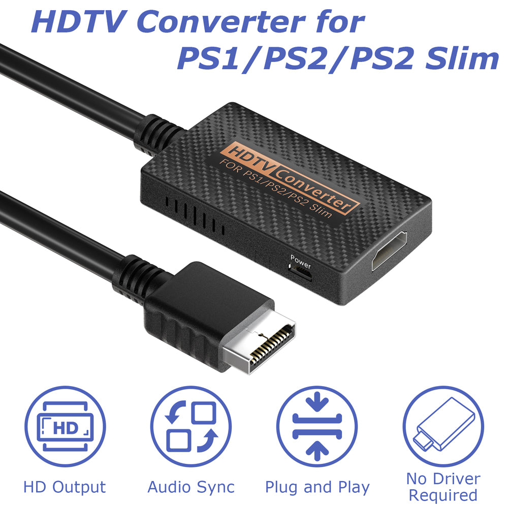 RUNTOGOL HDMI Adapter for PlayStation 1/2/2 Slim Console