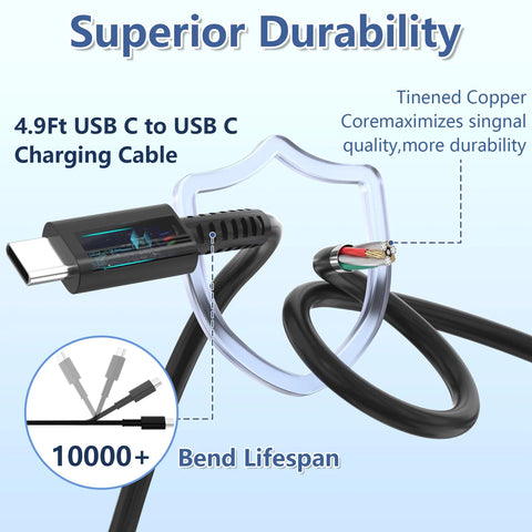 RUNTOHOL Charger for Switch 2 with 4.9Ft USB-C Cable