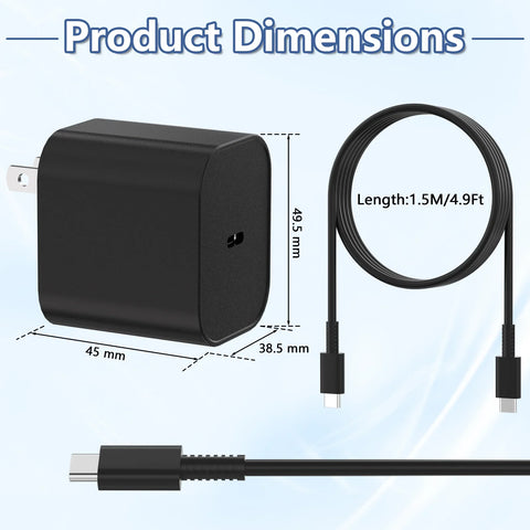 RUNTOHOL Charger for Switch 2 with 4.9Ft USB-C Cable