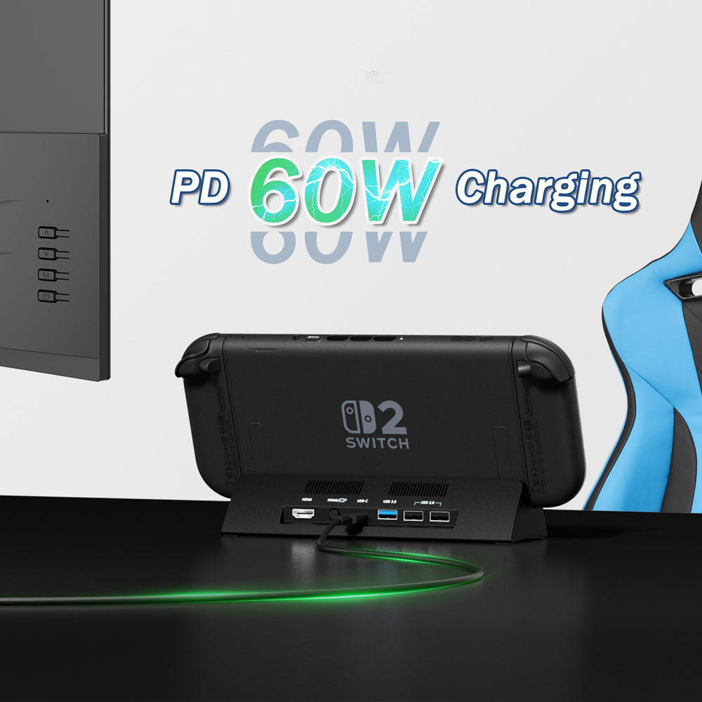 RUNTOGOL Switch 2 TV Dock, Docking Station for Switch 2