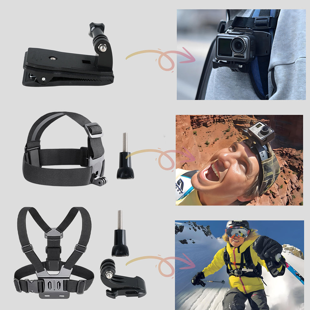 RUNTOGOL Action Camera Accessory for GoPro Hero/ DJI Osmo Action