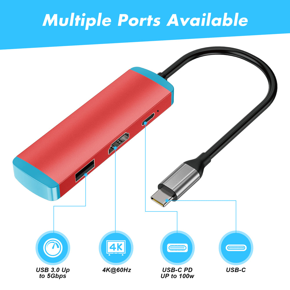 RuntoGOL Fast USB-C Hub Lite suit for Nintendo Switch