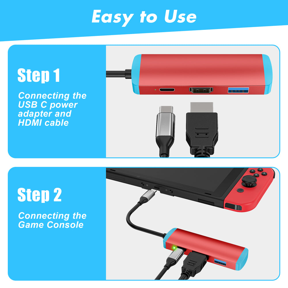 RuntoGOL Fast USB-C Hub Lite suit for Nintendo Switch
