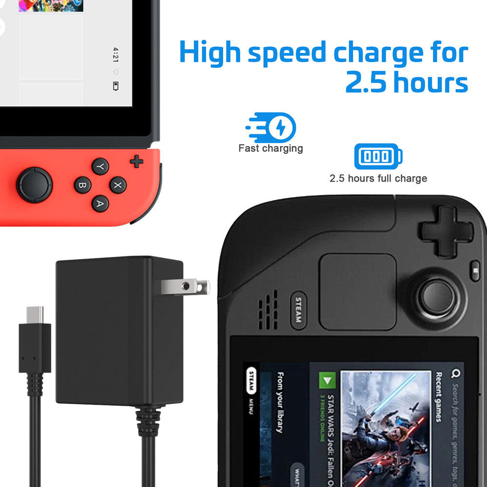 RuntoGOL  Adapter 39W Type-C suit for Nintendo Switch