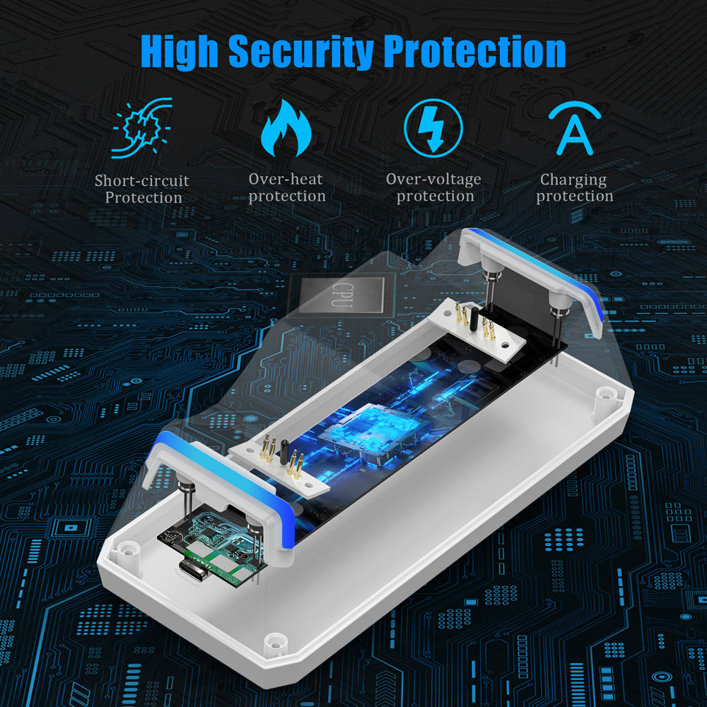 RUNTOGOL  PS5 Dual Controller Charging Station with 5V/2A Adapter