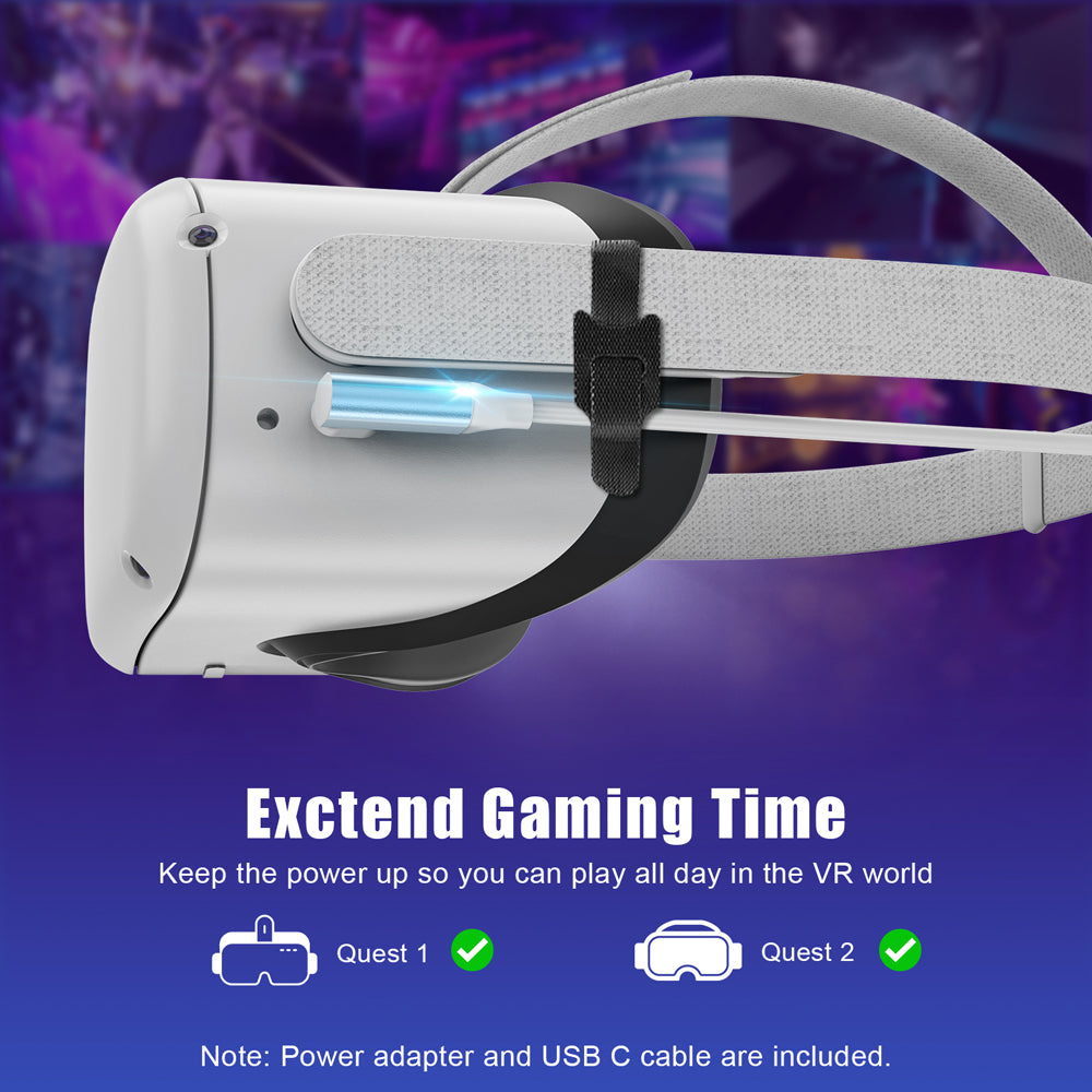 RUNTOGOL 16FT Link Cable for Oculus Quest 2/1 Accessories with Adapter
