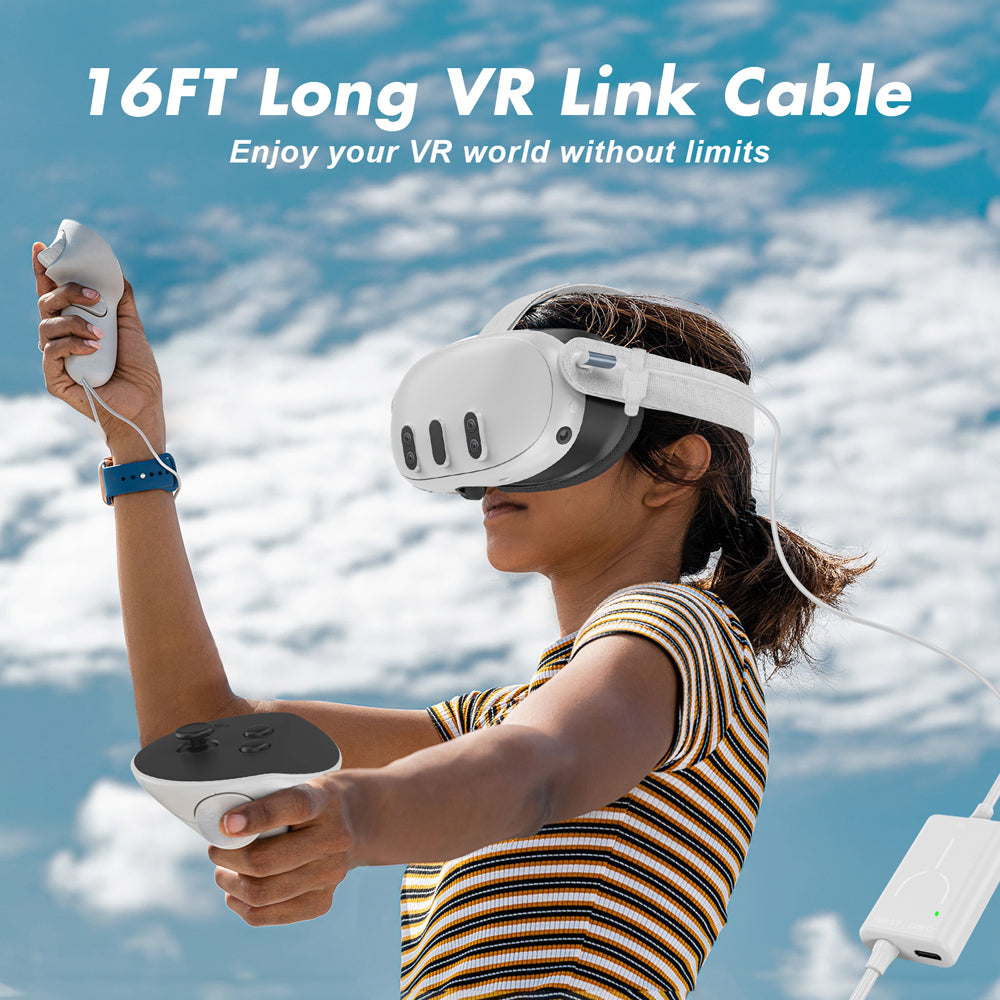 RuntoGOL VR link cable USB3.0 Type-C Charging suit for Quest 3/2/1/Pico 4