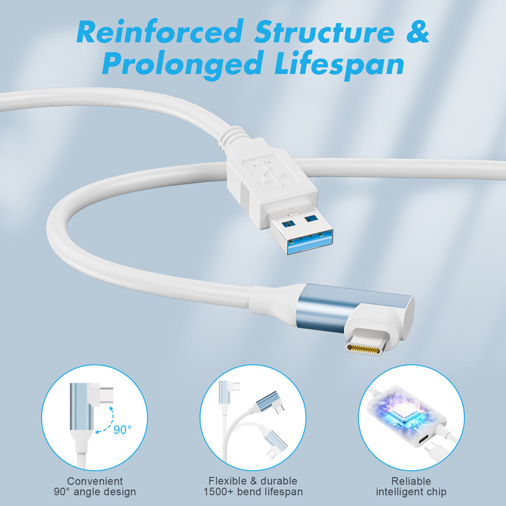 RuntoGOL VR link cable USB3.0 Type-C Charging suit for Quest 3/2/1/Pico 4