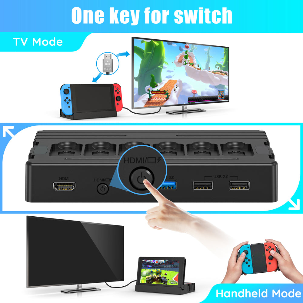 RuntoGOL Switch dock Plus (with Joy Charger) suitable for Nintendo Switch