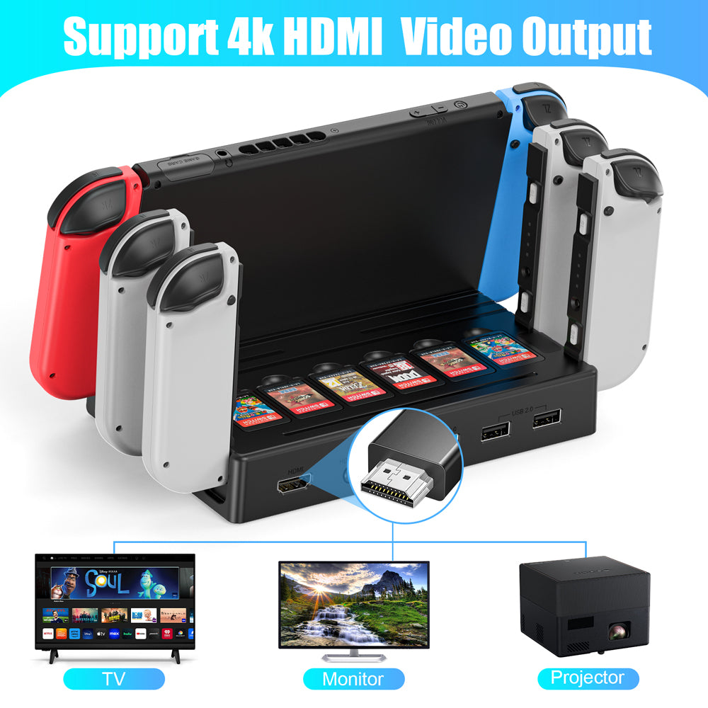 RuntoGOL Switch dock Plus (with Joy Charger) suitable for Nintendo Switch