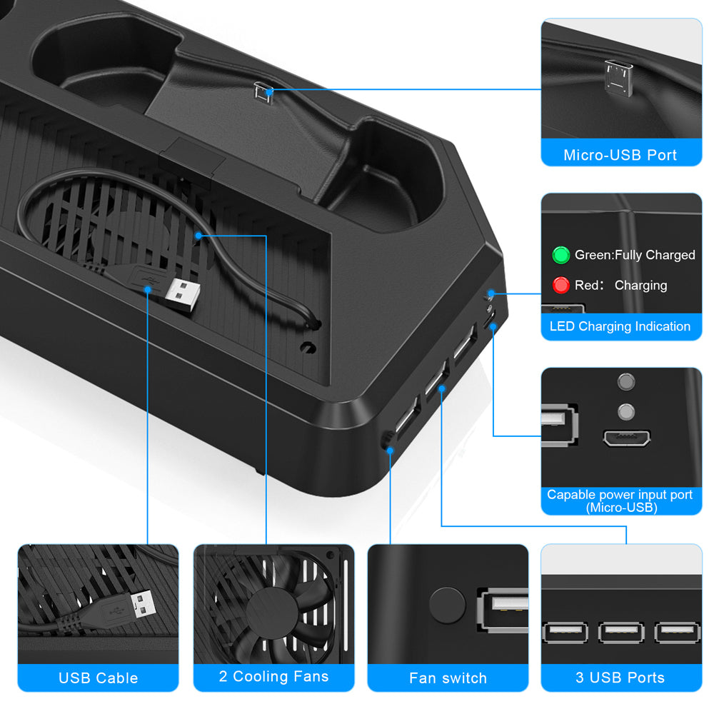 RUNTOGOL Controller Charger Station for PS4Pro