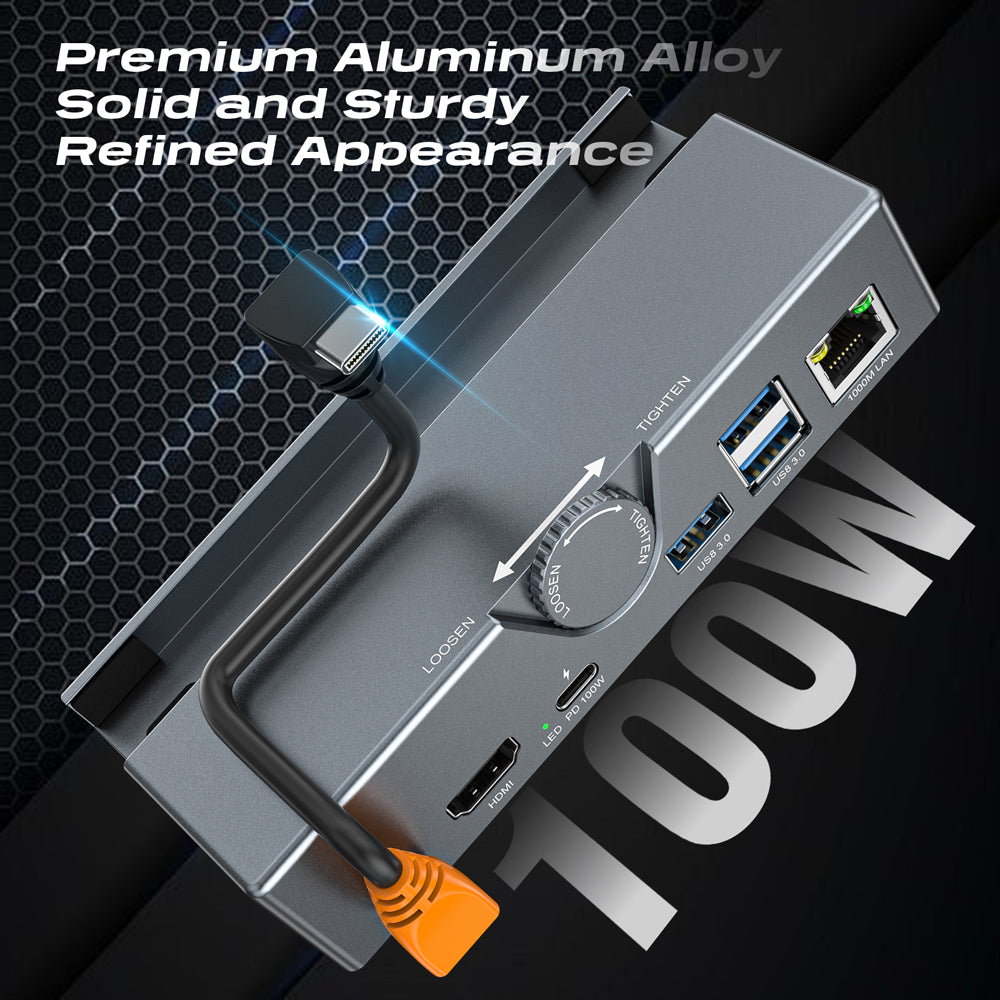 RUNTOGOL Premium Metal Steam Deck Dock with Adjustable Knob