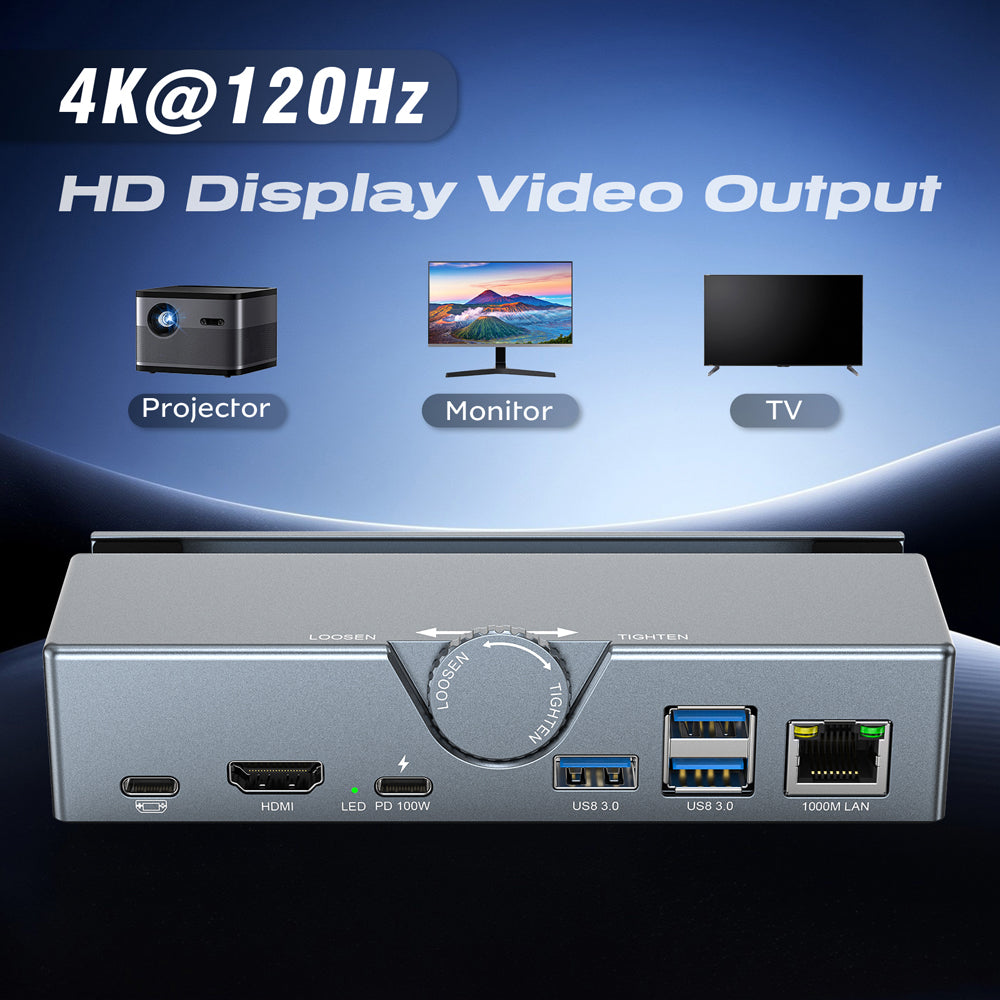 RUNTOGOL Premium Metal Steam Deck Dock with Adjustable Knob